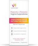vH essentials Prebiotic PH Balanced Vaginal SuppositoriesBox, Original Version, 15 Count