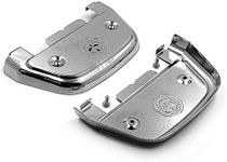 HTTMT MT216-115S- Chrome Skull Passenger Footboard Covers Compatible with Harley CVO Street Glide FLHXSE/Ultra Limited FLHTK/Heritage Softail FLST/Wide Glide FXDWG