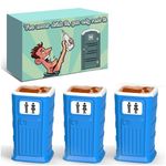 Porta Potty Shot Glasses Set Gag White Elephant Gifts For Adults Men Funny Small Gifts For Christmas Party Coworker Office Fun Gift Exchange Cool Stocking Stuffers Novelty Secret Dirty Santa Gift Idea