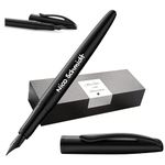 Pelikan Jazz® Noble Elegance P36 Fountain Pen with Engraving Gift - Unique Pens with Name - Personalised Gifts - Fountain Pen Personalised (Carbon Black)