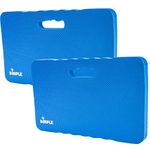 Dimple Thick Kneeling Pad | Garden Pad for Gardening | Kneeling Pad for Work | Garden & Bathtub Kneeler for Baby Bath | Kneeling Mat for Exercise & Yoga (XL) 17.8 x 11, Thickest 1-½"(2 Pack, Blue)