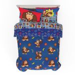 Franco Collectibles Nintendo Donkey Kong Gaming Bedding 7 Piece Super Soft Reversible Comforter and Sheet Set with Sham, Full, (Officially Licensed Product)