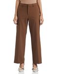 Symbol Premium Women's Relaxed Business Casual Pants (SBP-SS24-WTR-710_Brown_34)