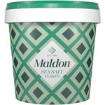 Maldon - Sea Salt Flakes, Unique Pyramid Shaped Salt Flakes, Perfect for a Wide Range of Dishes, Hand-Harvested for Four Generations, 570g Tub