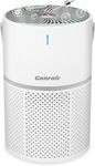 Gonrair Air Purifiers for Home, Air Purifier Air Cleaner For Pollen Dander Hair Smell Smoke Portable Air Purifier with Speed Control Sleep Mode For Bedroom Office Living Room pet room, GL-K802- White