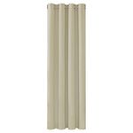 Deconovo Noise Reduction Solid Eyelet Curtain Thermal Insulated Curtain Blackout Curtain for Bedroom W55 x L70 Inch Beige One Panel