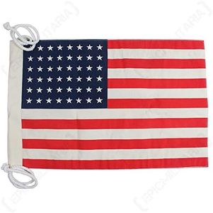 Epic Militaria Kleine US-Flagge im Vintage-Stil (48 Sterne) – Jeep Flagge