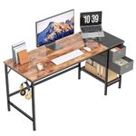 55 inch Office Desk with Two Non Woven Drawers, Computer Writing Desk Work Table for Bedroom, Home, Office, Kid Student Study Desk for Dorm Room