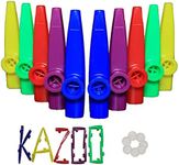 Crystaljun 20Pcs Plastic Kazoos Wit