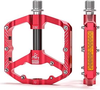 Mountain Bike Pedals with 3 Seal Bearing - 9/16" MTB Pedals Platform Lightweight - Non-Slip Bicycle Pedals for BMX MTB