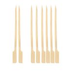 Bamboo Paddle Picks 200 PCS 6Inch Bamboo Kebab Skewers Wooden Skewer Sticks Grill Skewers BBQ Sticks Cocktail Picks Toothpicks skewer for for Drinks Appetizers BBQ Fruit Kebab Barbecue Snacks (8 Inch, 200)