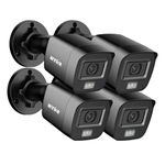 ANNKE Security Camera, 4 pack 1080p HD CCTV Bullet Camera for Surveillance System, 100 ft Night Vision, 3.6mm Lens, Outdoor Indoor Use