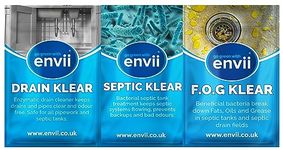 Envii Complete Septic Tank Treatment - Drain & Septic Tank Cleaner Bacteria Tablets