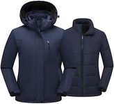 PTSOC Women's 3 in 1 Ski Jacket Mou