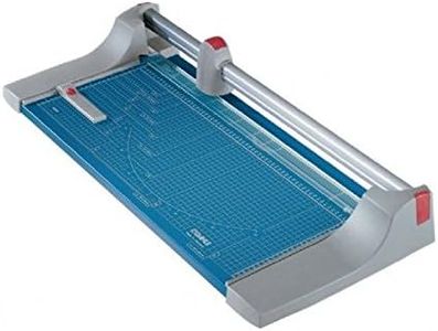 Dahle 444 Premium Rolling Trimmer 26-3/8 Cut Length 25 Sheet Capacity Self-Sharpening Automatic Clamp German Engineered Cutter