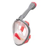 Seavenger Nautilus Full Face Snorkel Mask with New Breathing System (Coral, L/XL)