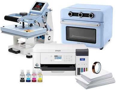 Epson F170 Sublimation Printer Bundle with Craft Express Combo Heat Press & Elite Sublimation Oven