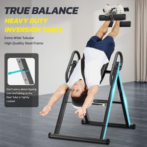 YOLEO Heavy Duty Inversion Table – White Back Stretcher for Pain Relief