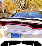 xinghe Tail Light Tint Overlay for Dodge Charger 2015-2023, Precut Dark Matte Black Taillight Overlay Decals, Black Tail Light Cover for Dodge Charger Accessories (Tail Light Tint)