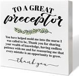Nurse Preceptor Gifts for Women, Thank You Appreciation Gifts for Nurse Preceptor Nurses Week Birthday Christmas Gifts, Nurse Preceptor Retirement Gifts, Endless Patience, Wooden Box Sign Desk Decor