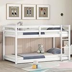 Low Bunk Beds Twin Over Twin Wood F