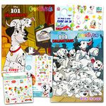 101 Dalmatians Coloring Book Set - 2 Jumbo Disney 101 Dalmatians Activity Books with 101 Dalmatians Stickers, Tattoos, Games, Puzzles, and More | 101 Dalmatians Coloring Bundle for Boys, Girls