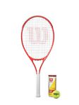 Wilson Federer 26 Junior Tennis Racket with Cover and 3 Tennis Balls