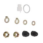 Steel Bicycle Hub Motor M14 Nuts Washer Kit,E Bike Hub Motor Nuts Bike Safety Washers Wheel Lock Nutsv with 14mm Shaft for Electric Bikes Scooters