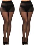 Buauty 2 Pairs Sheer Black Tights f