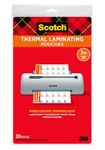 Scotch Thermal Laminating Pouches, 8.9 x 14.4-Inches, Legal Size TP3855-20)