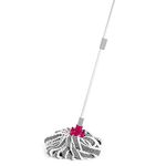 Kleeneze KL069917FSFOB Super Absorbent Microfibre Mop - Hard Floor Cleaner, String Mop with Extendable Handle up to 125 cm, Extra Mop Head Included, Wet & Dry Mop, Cleaning Mop for Home and Office