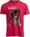 Ann Arbor T-shirt Co. Gruss Vom Krampus! | (Greetings from) Germanic Christmas Demon Unisex T-Shirt-(Red,XL)