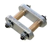 MORryde UO12-016 Heavy-Duty Shackle Kit with Standard Hanger - SRE4000, CRE3000, Stock with 2-1/4" Shackles, Tandem Axle