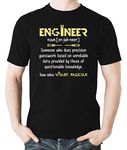 Witty Fashions Engineer - Someone who Does Precision Guesswork - Shirt for Friends Family - Novelty Mens T-Shirt (as1, Alpha, x_l, Regular, Regular, Black)