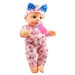 Ladli® Realistic for Babies Soft Cute Dolls for Kids Little Boy Toy Baby Boy Doll Playset Baby Movable Arms with Milk Bottle Real Baby Doll Natural Color Little Boy Doll
