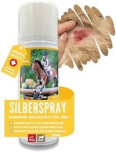 Spray de plata para animales I Spray de protección de heridas Caballo Perro Gato I Spray de plata de curación de heridas I Spray de aluminio de desinfección I Spray de plata de yeso de cuidado 200ml