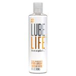 Lube Life Silicone and Water-Based Hybrid Lubricant, Long Lasting Lube for Men, Women and Couples, 8 Fl Oz (240 mL)