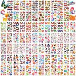 HOWAF Temporary Tattoos for Kids, 80 Sheets Mixed Styles Fake Tattoo Stickers Set for Children Birthday Party Favours, Party Bag Fillers for Kids Girls Boys Classroom Games Prizes Toys Gifts