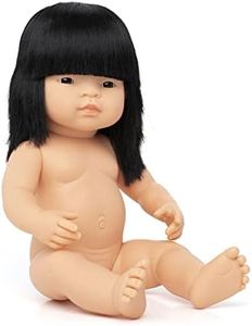 Miniland 15'' Anatomically Correct Baby Doll, Asian Girl