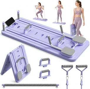 Pilates Reformer Sets 7-in-1 Foldable,Pilates Reformer Machine for Home Workout for Fitness, Exercise, Abs, Core Training,Portable Pilates Machine ,All-in-1 Multi-Purpose Abs Core Workout