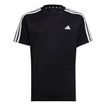 adidas Unisex Kids U TR-ES 3S Shirt, BLACK/WHITE, X-Small US