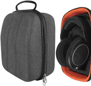 Geekria Shield Case for Large-Sized Over-Ear Headphones, Replacement Hard Shell Travel Carrying Bag with Cable Storage, Compatible with Microsoft Xbox One Stereo, AKG K167 Headsets (Dark Grey)