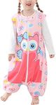 Baby & Toddler Wearable Blanket - Sleeping Sacks - Warm Sleep Bag With Feet - Softest Sleep Suit for Walkers