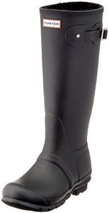 HUNTER Women's Original Insulated Tall Rain Boot, Black, 9 UK