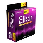 Elixir® Strings Phosphor Bronze Acoustic Guitar Strings with NANOWEB® Technology, Light (.012-.053) - Amazon Exclusive 4 Pack