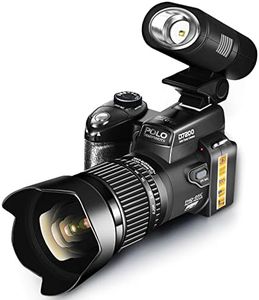 NBD Le Migliore Fotocamera Reflex Digitale Fotocamera con Teleobiettivo 24X, Obiettivo grandangolare 0,5X e Luce LED per Principianti in Fotografia
