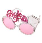 Masti Zone Bride to Be Goggles, Bride Eye Glasses,Party Eye Masks for Bridal Shower (Pink)