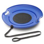 GoSports 29" Heavy Duty Winter Snow Saucer with Padded Seat and Tow Strap - Blue