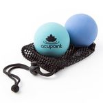 Acupoint Massage Therapy Balls Set, Pack of 2 - Trigger Point, Myofascial Release, Plantar Fasciitis, Deep Tissue & Yoga | Physical Therapy Ball for Back, Feet & Neck