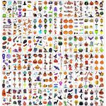 60Sheets Halloween Temporary Tattoos Kids Tattoos Temporary Tattoo Stickers Waterproof Fake Tattoos Cute Children Tattoos Waterproof Tattoos Kids Fake Tattoos Animals Tattoos Cartoon Tattoos For Kids